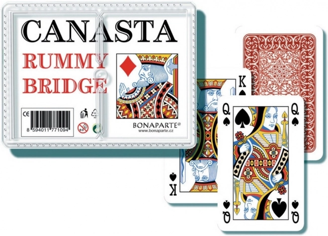Canasta karte v plastični škatlici