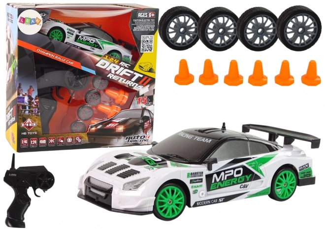 Športni avto Drift Daljinsko voden R/C 15 km/h Menjava koles