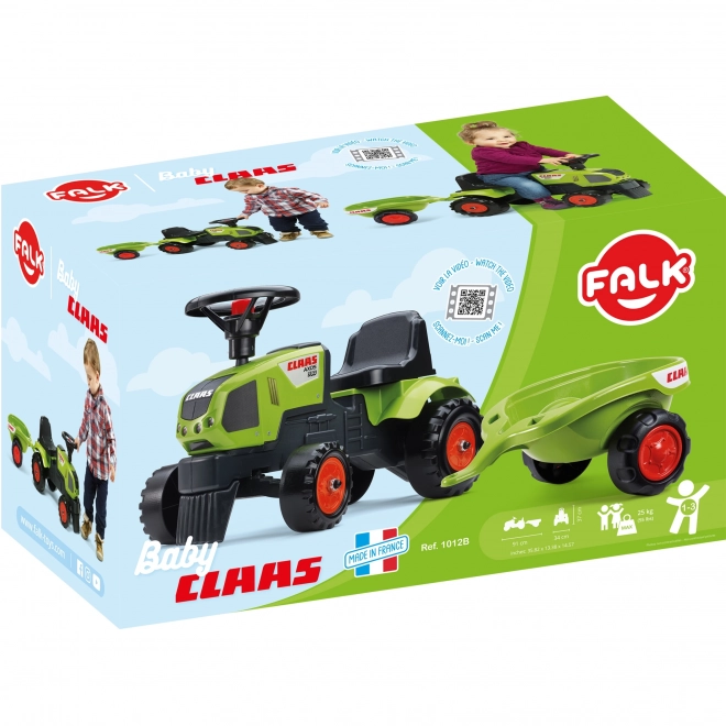 Poganjalec - traktor Claas z volanom in prikolico