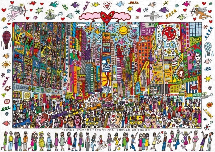 Ravensburger sestavljanka 1000 koščkov – JAMES RIZZI: Times Square