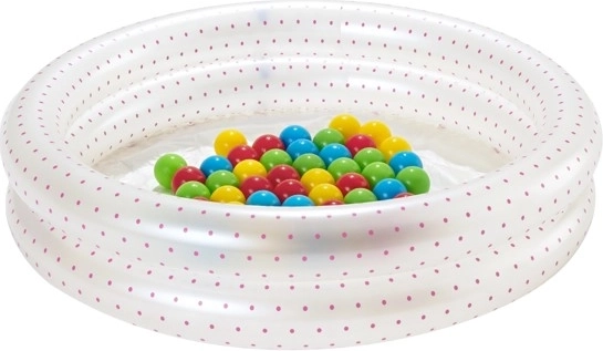 Napenljiv bazenček z žogicami 91 × 20 cm BESTWAY + 50 žogic – Modra