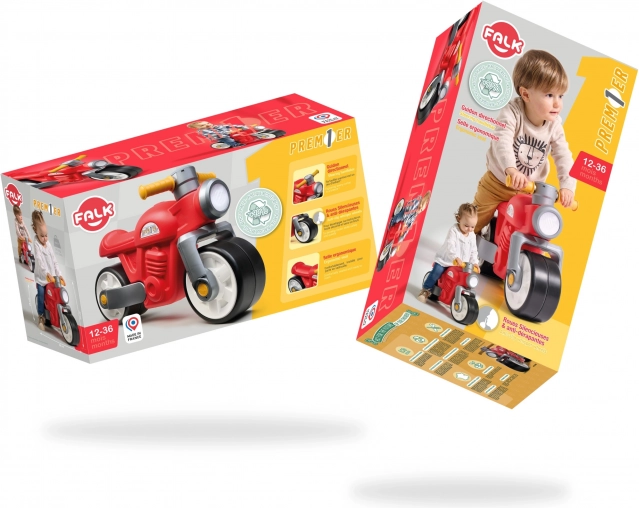 Otroški poganjalec retro motor rdeč 1+