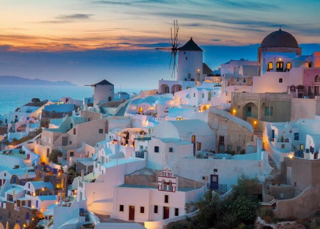 Scensko upodobitev Santorinija