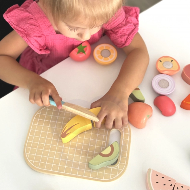 Leseni sklop za rezanje hrane Tooky Toy