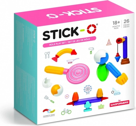 Magnetna sestavljanka STICK-O Spretnjak, 26 kosov