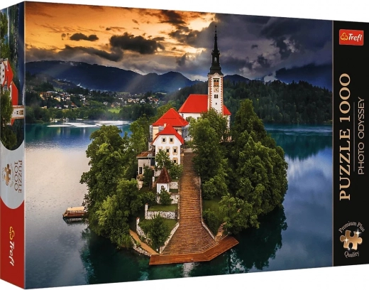 Sestavljanka TREFL Premium Plus Photo Odyssey – Blejsko jezero, 1000 kosov