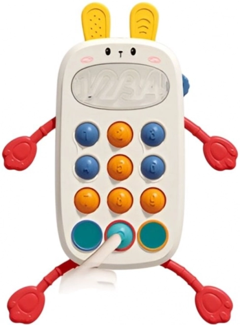 Senzorični mobilni telefon za otroke z motivom zajčka