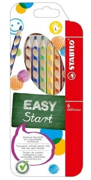 STABILO EASYstart komplet 6 barvic za levičarje