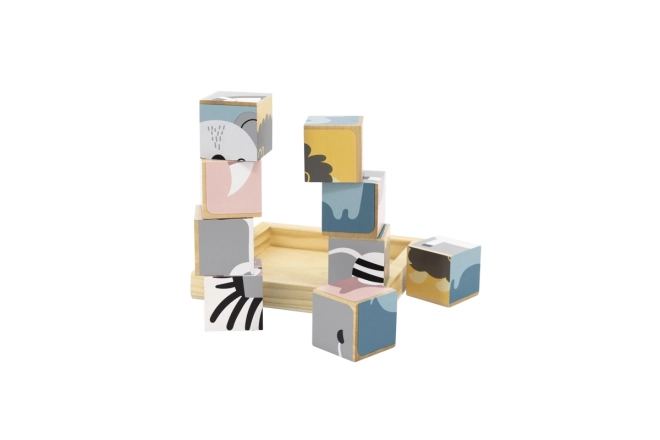Lesene kocke 9 kos