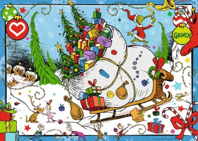 Sestavljanka Grinch 1000 koščkov Ravensburger