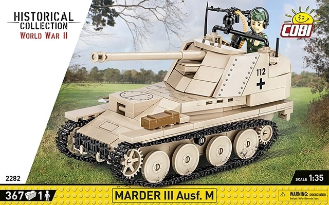 COBI 2282 II WW Marder III Ausf. M, 1:35, 367 k, 1 f
