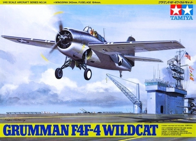 Plastični model letala Grumman F4F-4 Wildcat