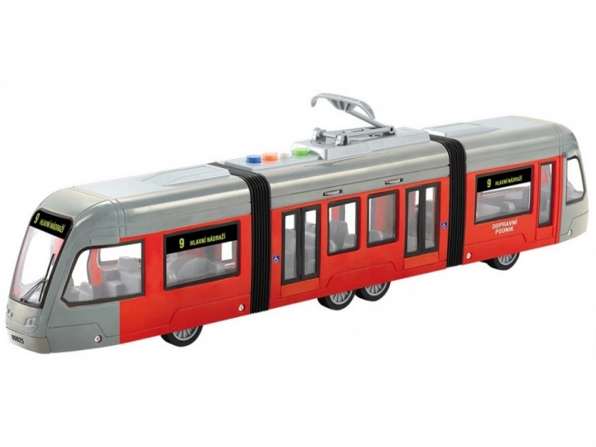 Tramvaj z resničnim obvestilom