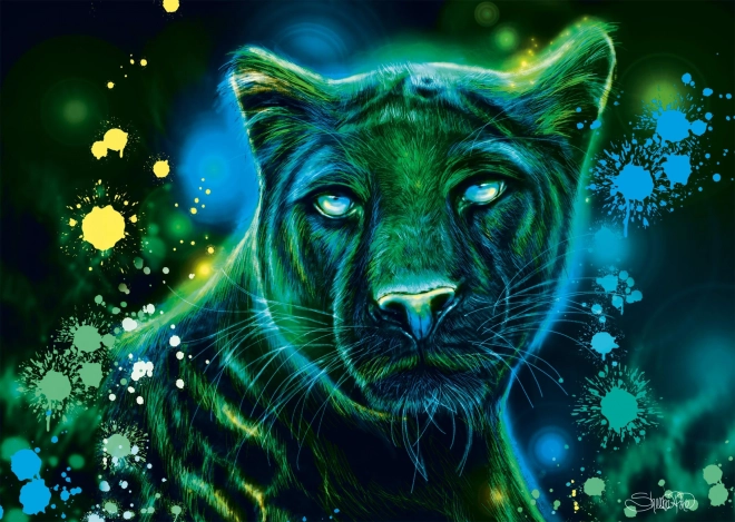 Schmidt Puzzle Neon: Panter 1000 kosov