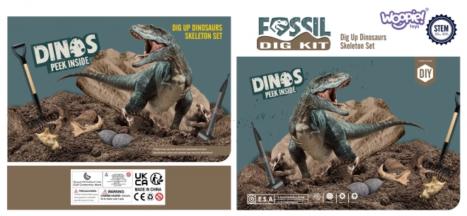 WOOPIE komplet izkopavanj 6v1 dinozavrski skeleti malega arheologa
