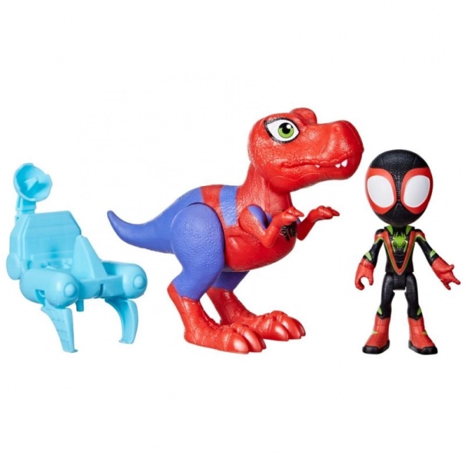 Spider-man spidey in njegovi neverjetni prijatelji figurica z dinozavrom in dodatki