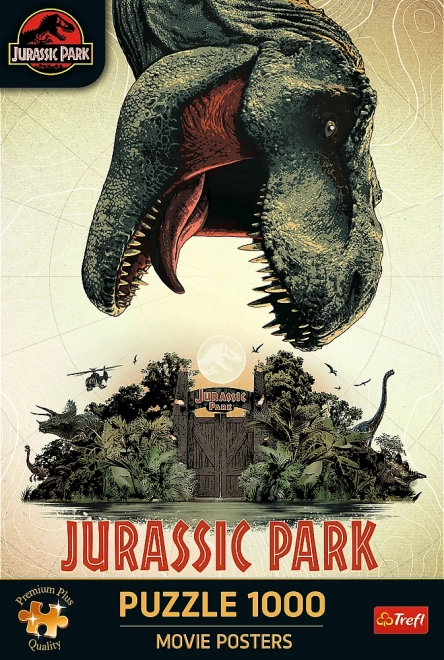 TREFL Puzzle Premium Plus Jurski park: Filmski plakat 1000 kosov