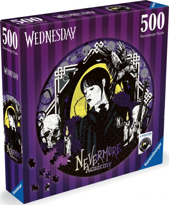 Okrogla sestavljanka Wednesday 500 kosov