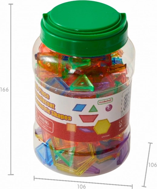 Barvni kvadratni LED panel MASTERKIDZ z Montessori mozaiko 140 kosov