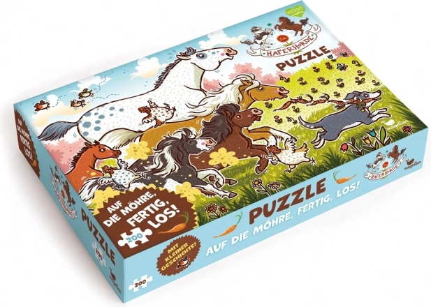 Magellan puzzle Ovsena ekipa dirka za korenček 200 koščkov