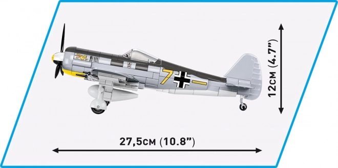 Zgradbena igrača Zgodovinska zbirka WWII Focke-Wulf FW 190 A-3 382 kock