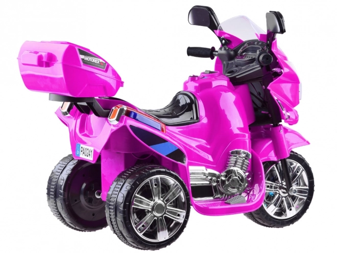 Otroški športni motocikel z barvno LED razsvetljavo – Roza