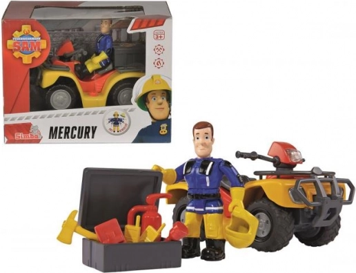 Mercury štirikolesnik s figurico – Gasilec Sam