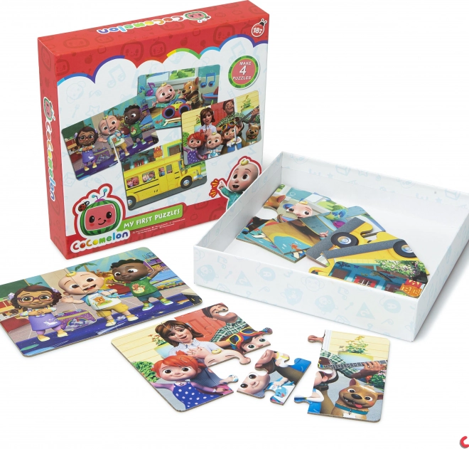Otroški puzzle CoComelon – 4 slike po 6 koščkov