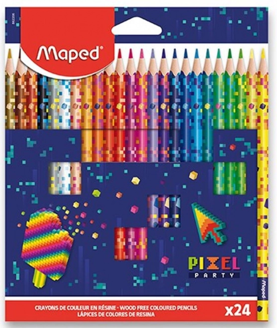 MAPED Barvice Pixel Party 24 kos