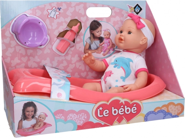 Punčka lula s kompletom in banjico 41 cm