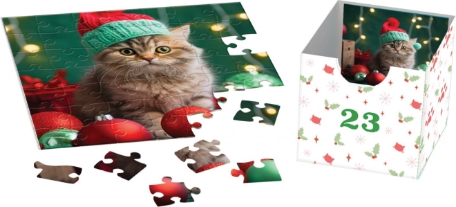Adventni koledar puzzle Božične brade