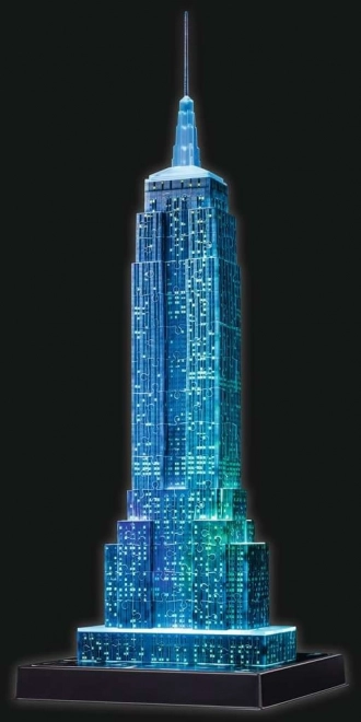 RAVENSBURGER Siječa 3D sestavljanka Nočna izdaja Empire State Building 216 kosov