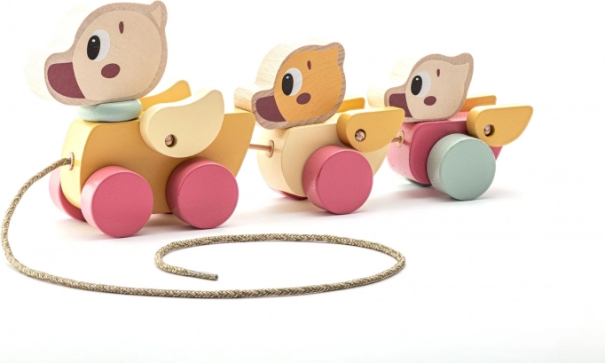 Cubika pastelni vlečni pes na vrvici