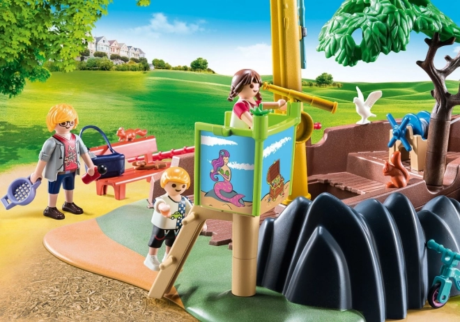 PLAYMOBIL® Mestno Življenje 70741 Otroško igrišče z razbitino ladje