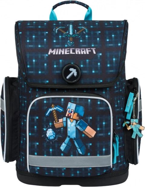Šolska torba BAAGL Ergo Minecraft Blue Axe