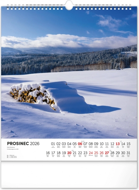 Stenski koledar Šumava 2026
