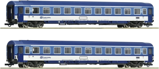 Roco dvodelni set potniških vagonov Eurofima SŽ/ČD Bmz H0