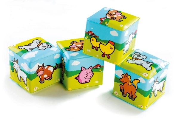 Mehka kocka Moje prve živali - 7x7 cm