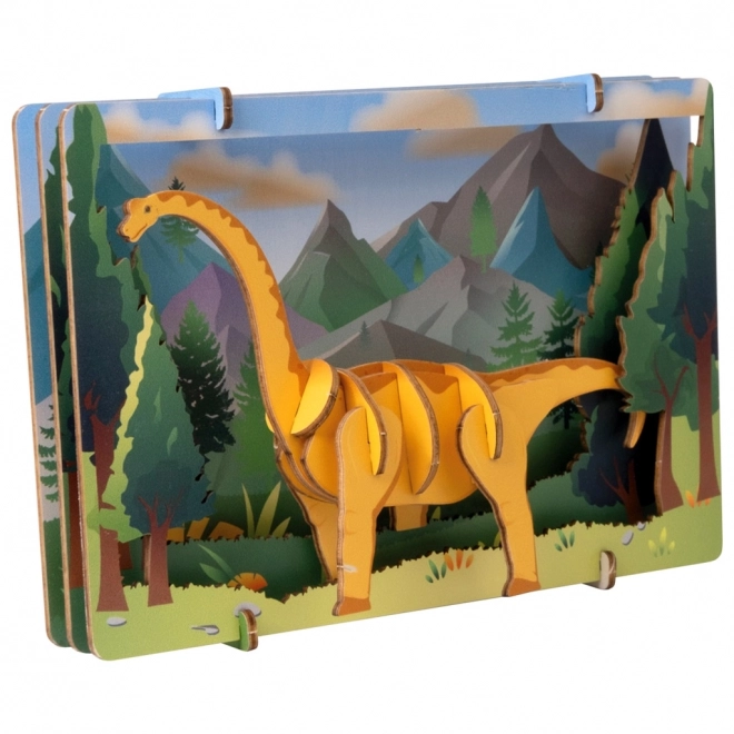EscapeWelt 3D lesena sestavljanka Brontosaurus