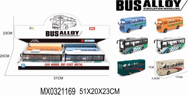Avtobus ALLTOYS za otroke od 3 let, 51 × 23 × 20 cm