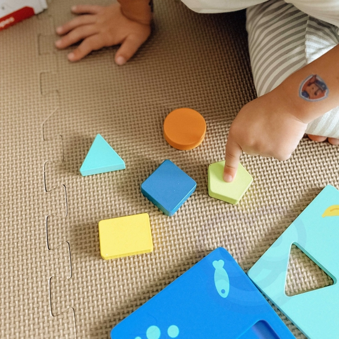 Montessori sestavljanka oblike in barve z živalcami