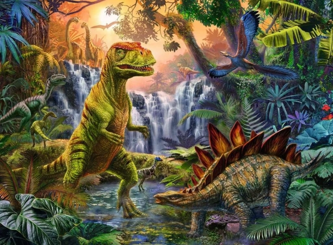 Sestavljanka V kraljestvu dinozavrov XXL 100 koščkov