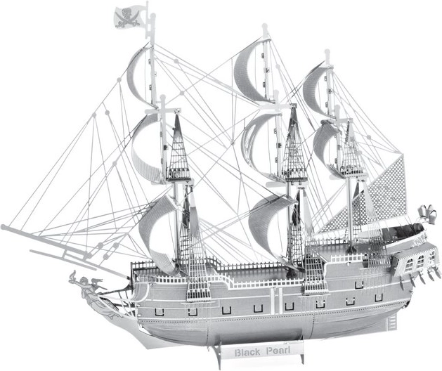METAL EARTH 3D puzzle Črna Biserna ladja (ICONX)