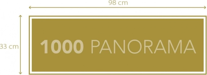 Sestavljanka 1000 delov Panorama Peanuts