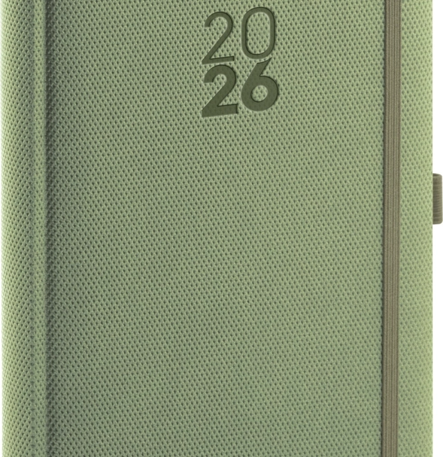 Dnevni Dnevnik Diamante 2026 Olivna 15 x 21 cm