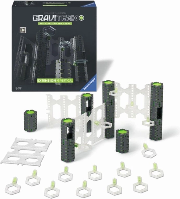 GraviTrax PRO Vertical – razširitveni komplet za gradnjo večnivojskih stez za kroglice