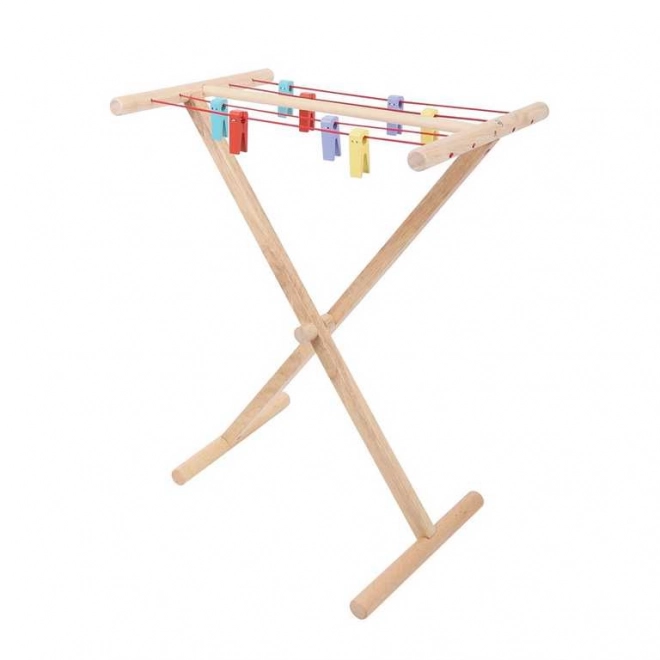 Leseni stojalo za perilo Bigjigs Toys