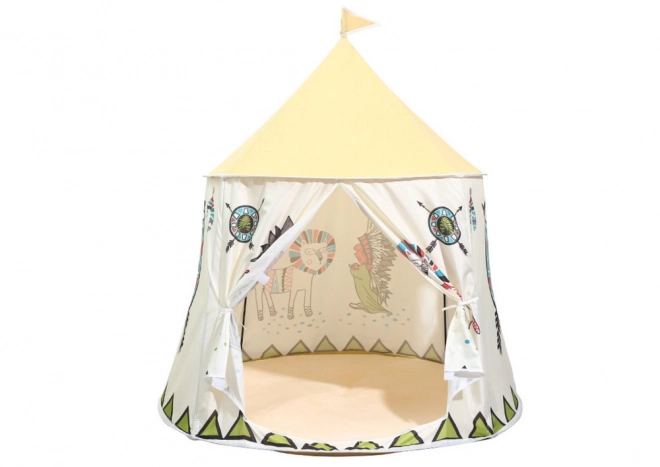 Indijski šotor za otroke Beige 125 cm
