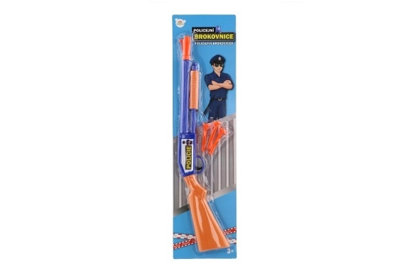 Plastična pištola na priseske 48 cm s tremi naboji