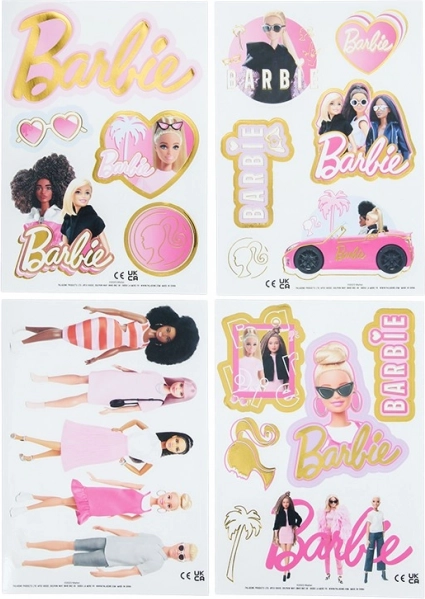 Vodoodporne Večkratno Uporabne Nalepke Barbie